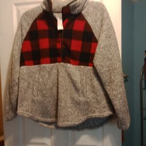 Maurices Soft Textured Gray Sweatshirt Nwt